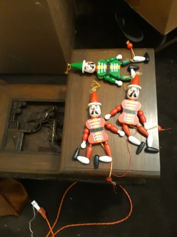 Nutcracker-style Christmas ornaments
