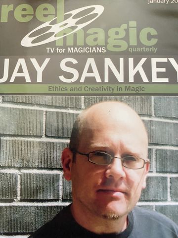 Reel Magic magazine cover featuring magician Jay Sankey