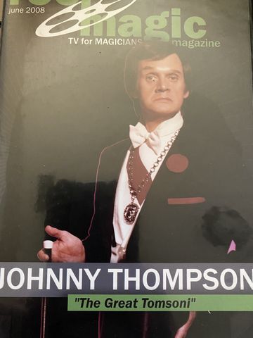 Magazine cover featuring magician Johnny Thompson, known as The Great Tomsoni